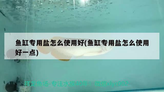 鱼缸专用盐怎么使用好(鱼缸专用盐怎么使用好一点)