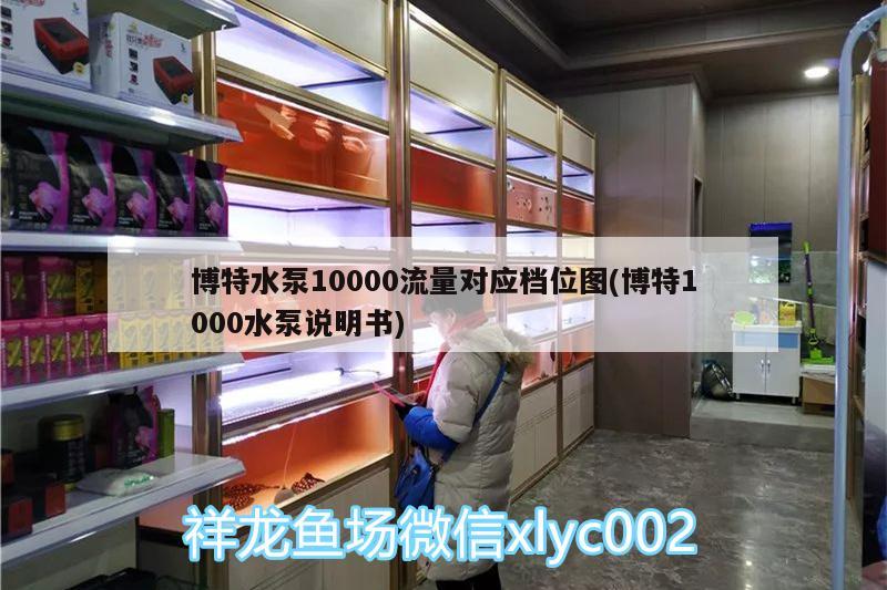 博特水泵10000流量对应档位图(博特1000水泵说明书)